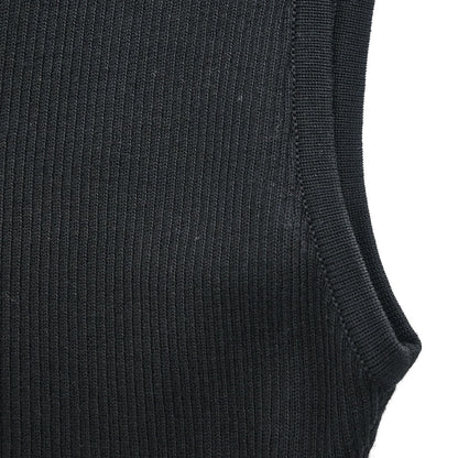 Chanel 1995  Sleeveless Tank Top Cropped Black #40
