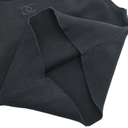 Chanel 1995  Sleeveless Tank Top Cropped Black #40