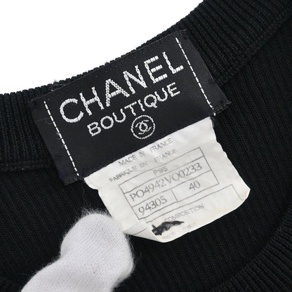 Chanel 1995  Sleeveless Tank Top Cropped Black #40