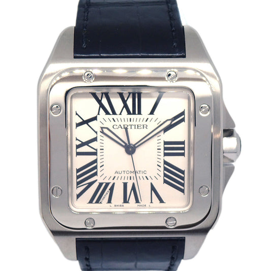 Cartier * Santos 100 Ref.W20132X8 Quartz Watch SS