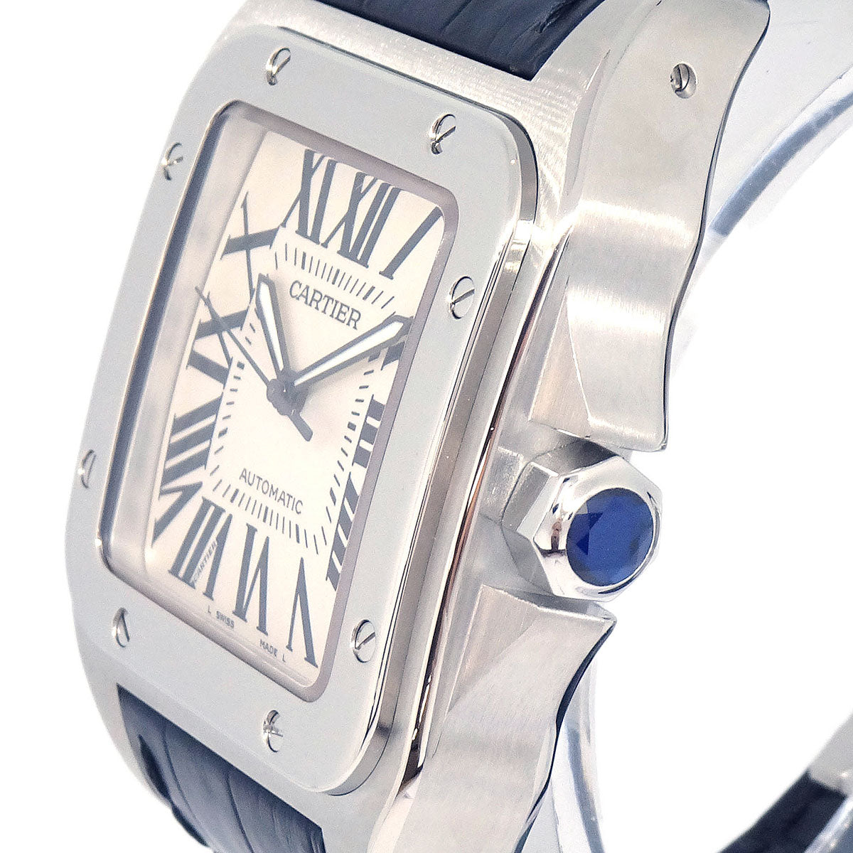Cartier * Santos 100 Ref.W20132X8 Quartz Watch SS