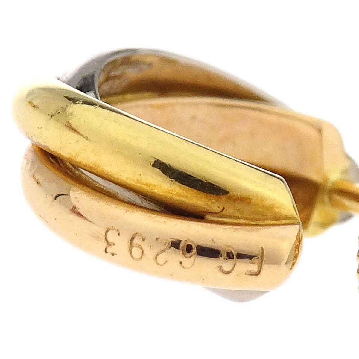 Cartier Trinity Earrings Clip-On Gold 18K Au750 FG6293