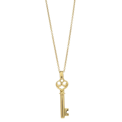 Tiffany & Co. Key Pendant Necklace Au750 Gold