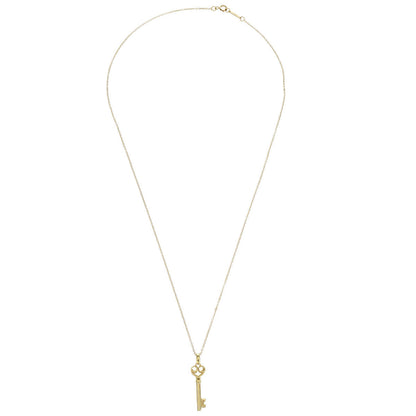 Tiffany & Co. Key Pendant Necklace Au750 Gold