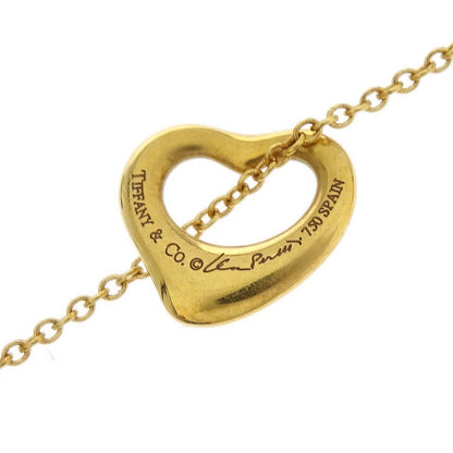 Tiffany & Co. Open Heart Pendant Necklace 750 Gold