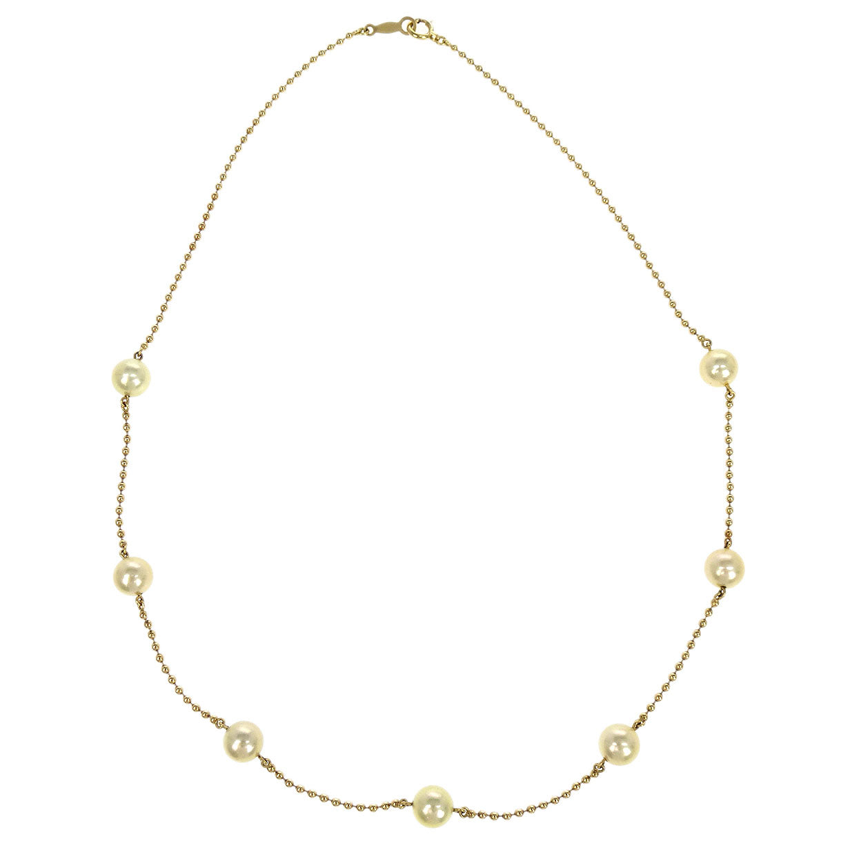 Mikimoto Pendant Necklace 18K Genuine Pearl Gold