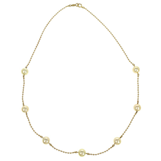 Mikimoto Pendant Necklace 18K Genuine Pearl Gold