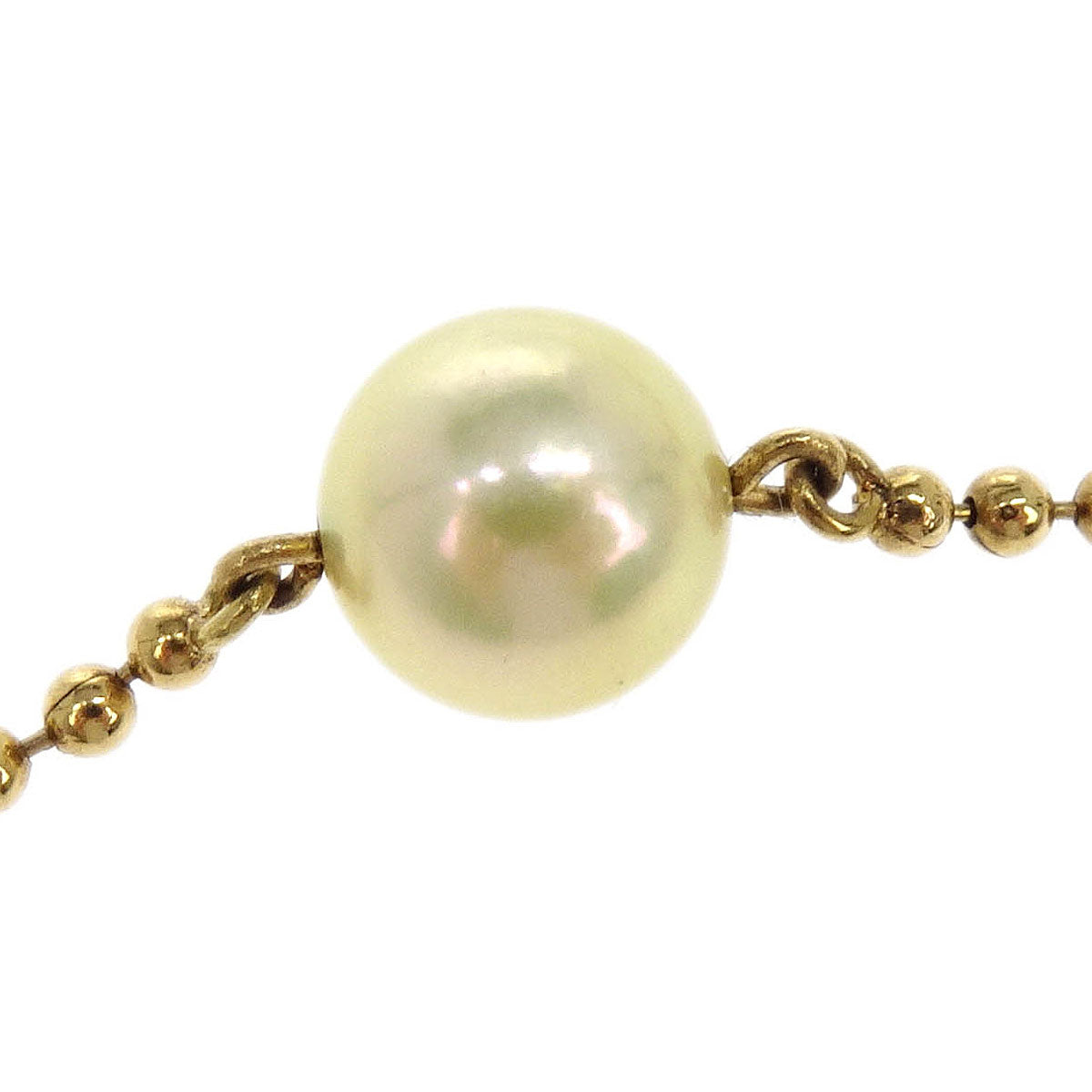 Mikimoto Pendant Necklace 18K Genuine Pearl Gold