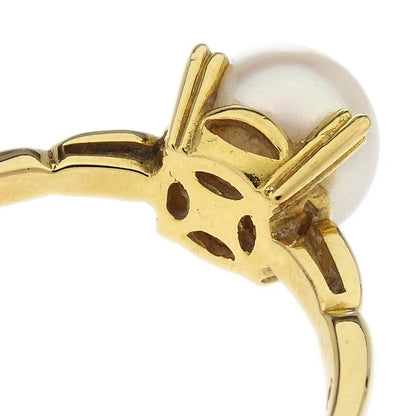Mikimoto Ring 18K Genuine Pearl Gold #52