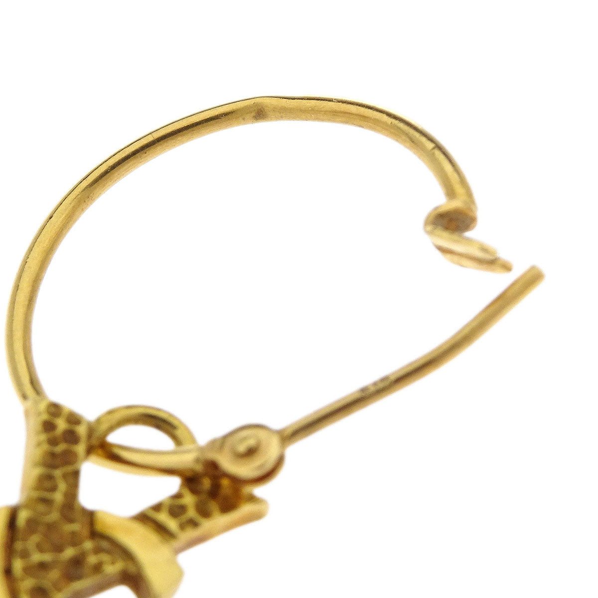Yves Saint Laurent Piercing Earrings 18K Gold