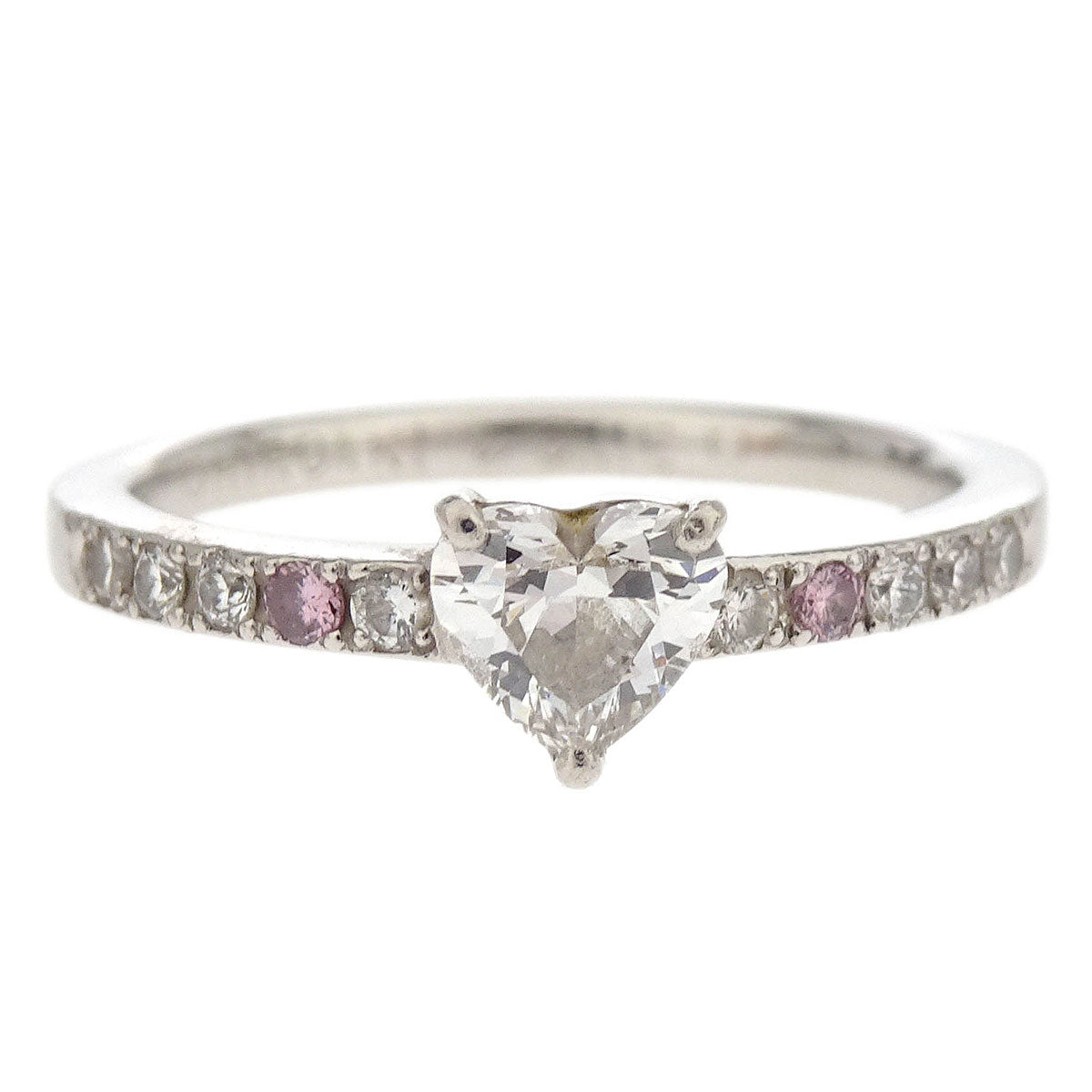 Ring Pt900 Diamond Silver #50