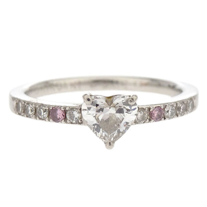 Ring Pt900 Diamond Silver #50
