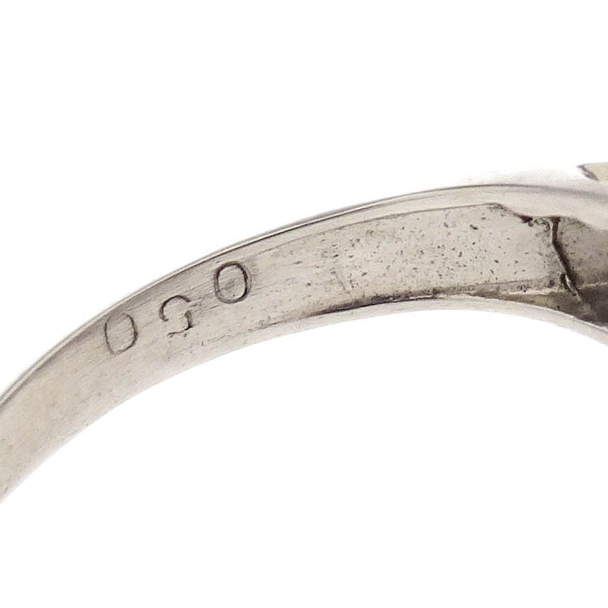 Ring Pt900 Diamond Silver #48