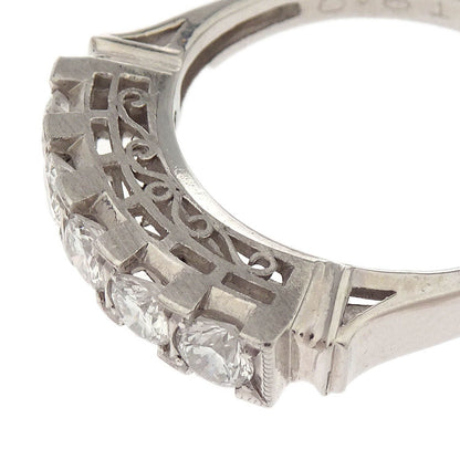 Ring Pt900 Diamond Silver #51