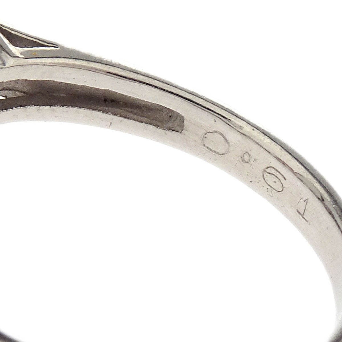 Ring Pt900 Diamond Silver #51