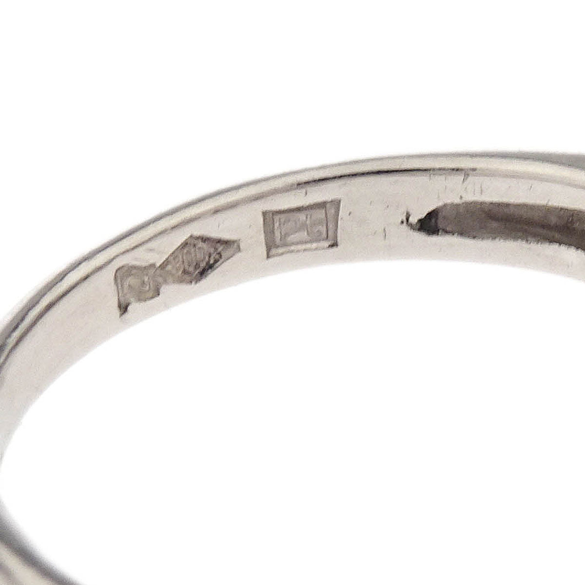 Ring Pt900 Diamond Silver #51