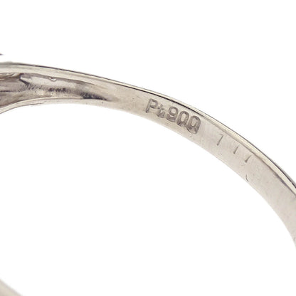 Ring Pt900 Sapphire Diamond Silver #61