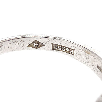 Ring Pm850 Synthesis Sapphire Diamond Silver #52