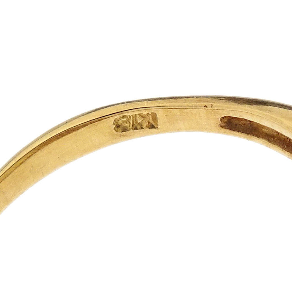 Ring 18K Lemon Stone Diamond Gold #48