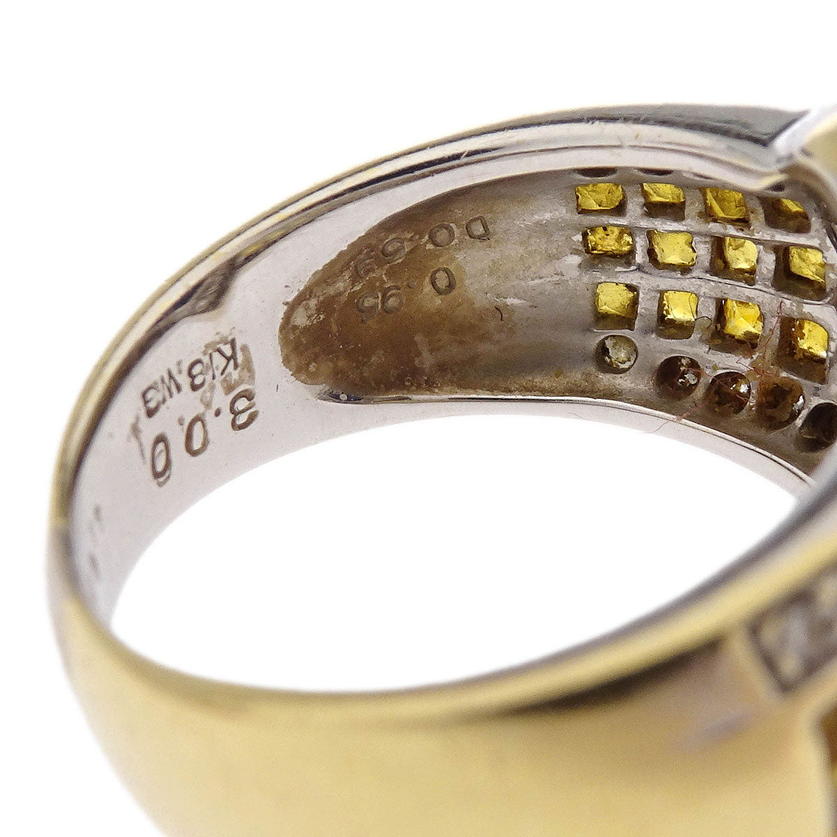 Ring 18KWG Sapphire Diamond #51