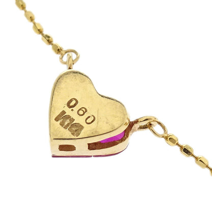 Pendant Necklace 14K Ruby Gold