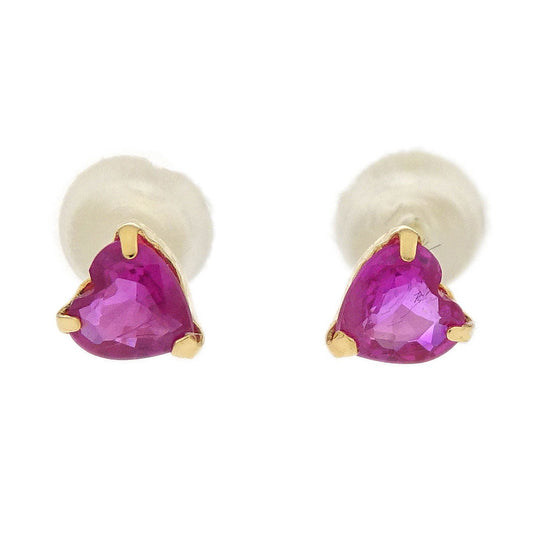Piercing Earrings 18K Ruby Gold
