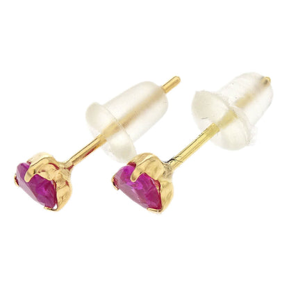 Piercing Earrings 18K Ruby Gold