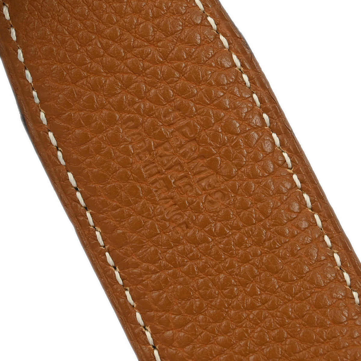 Hermes Black Box Calf Togo Constance Reversible Belt #75 Small Good