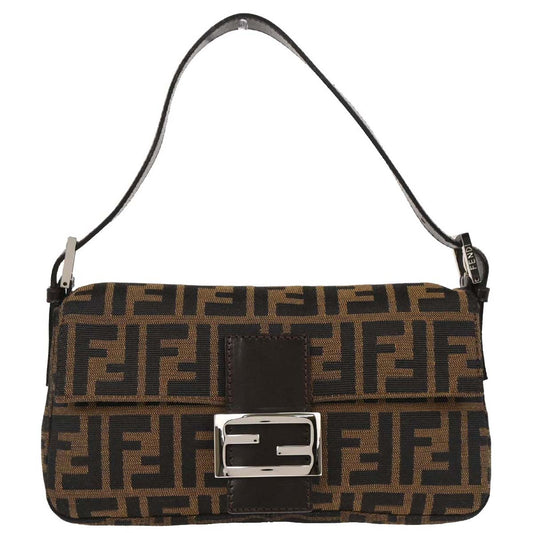 Fendi Brown Zucca Baguette Handbag