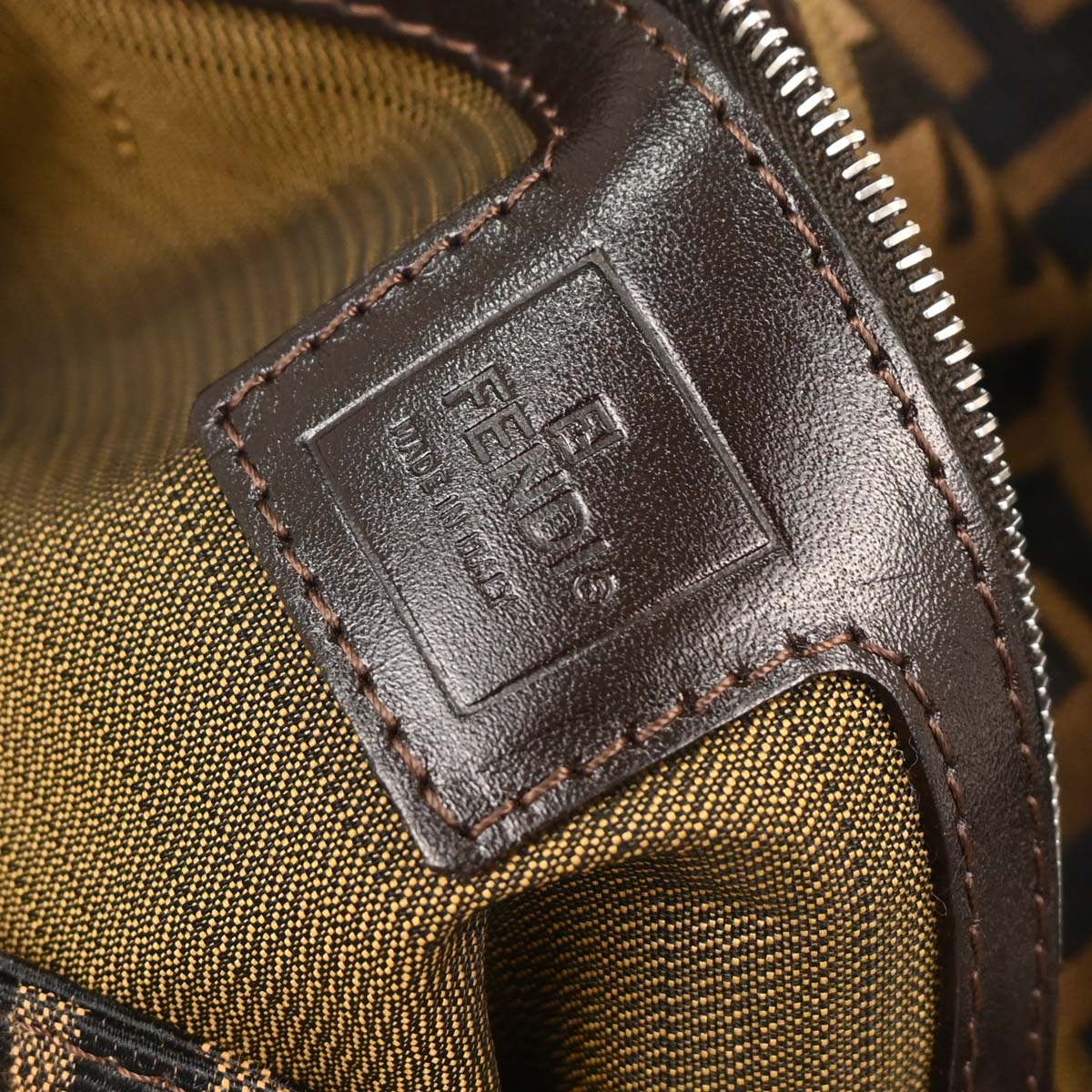 Fendi Brown Zucca Baguette Handbag