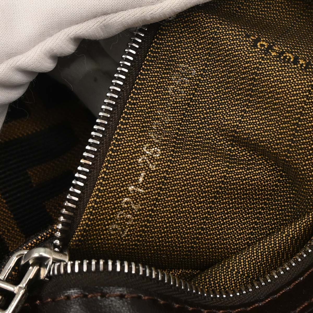 Fendi Brown Zucca Baguette Handbag