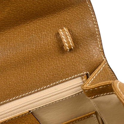 Gucci Brown Pigskin Bamboo 2way Shoulder Handbag