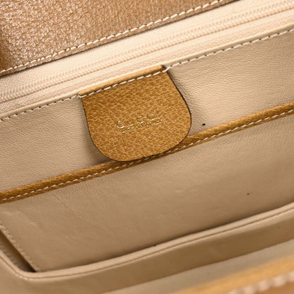 Gucci Brown Pigskin Bamboo 2way Shoulder Handbag