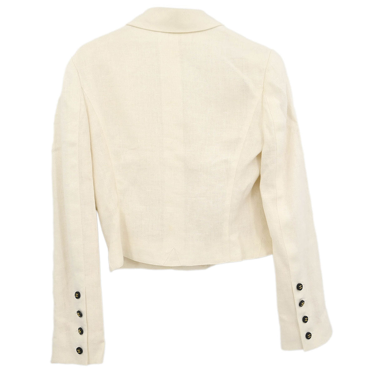 Chanel Single Breasted Jacket White