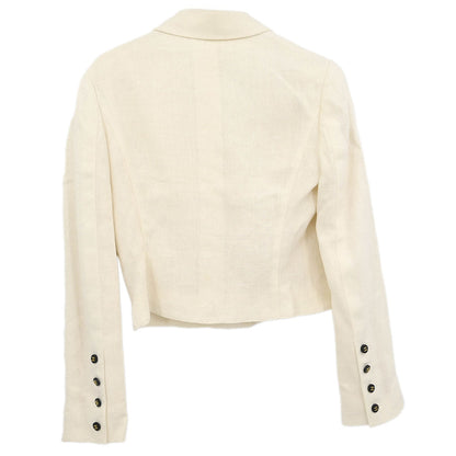 Chanel Single Breasted Jacket White
