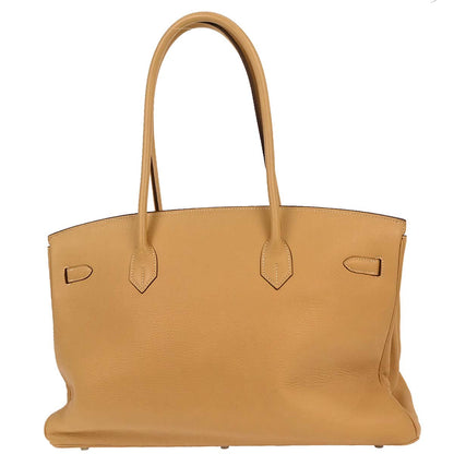 Hermes Natural Sable Taurillon Clemence Birkin 45 Handbag