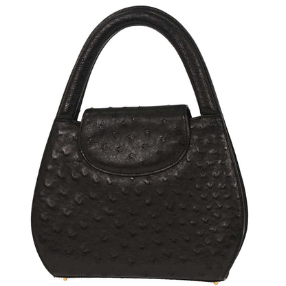 Cartier * Black Ostrich Panthere Handbag