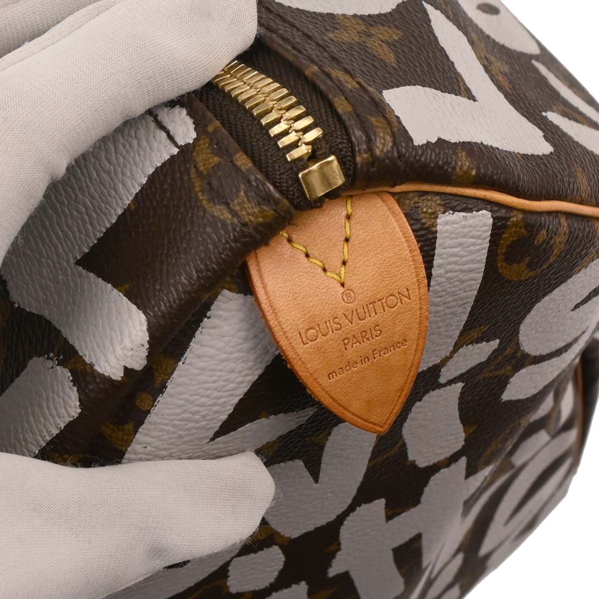Louis Vuitton White Monogram Graffiti Keepall 50 Duffle Bag M92197