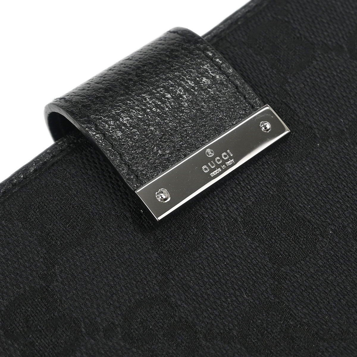 Gucci Black GG Notebook Cover Small Good