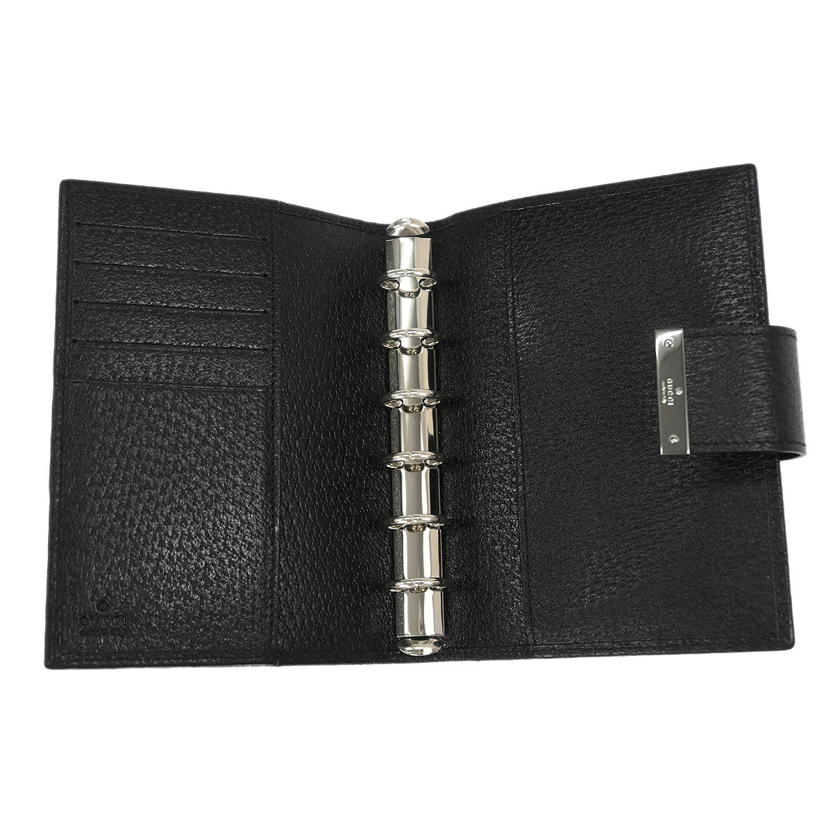 Gucci Black GG Notebook Cover Small Good