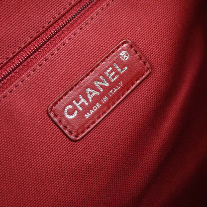 Chanel 2008-2009 Navy Perforated Lambskin Baseball Spirit Ligne Hobo Handbag