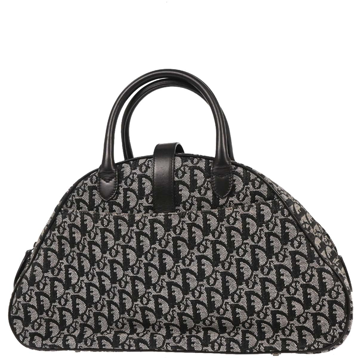 Christian Dior 2002 Black Double Saddle Trotter Handbag