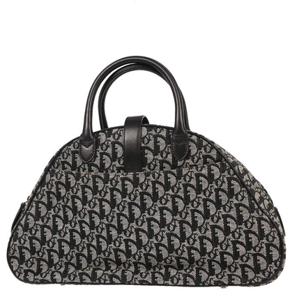 Christian Dior 2002 Black Double Saddle Trotter Handbag