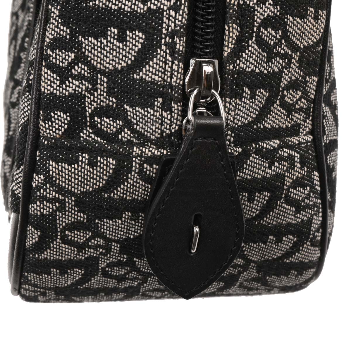 Christian Dior 2002 Black Double Saddle Trotter Handbag