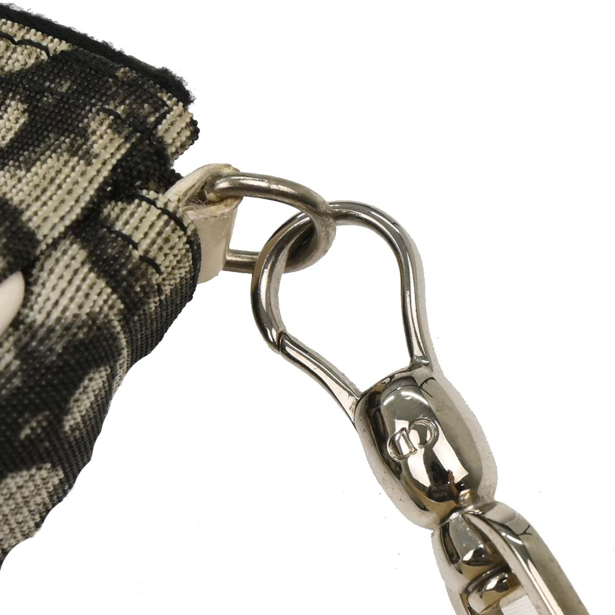 Christian Dior Black PVC Trotter Saddle Handbag
