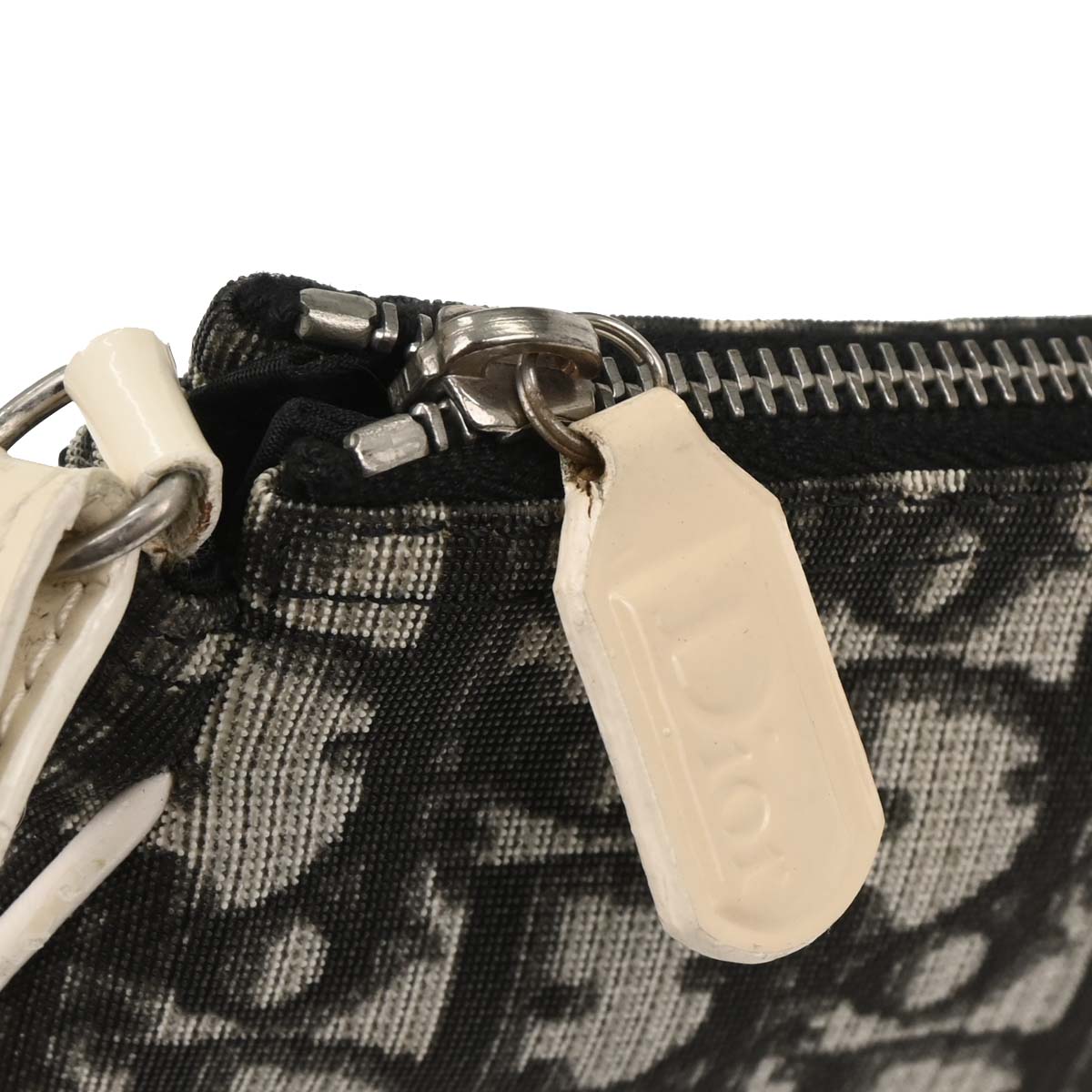 Christian Dior Black PVC Trotter Saddle Handbag