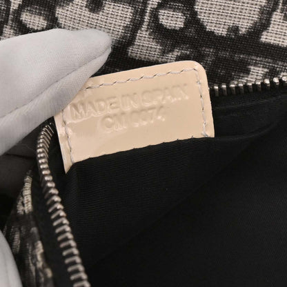 Christian Dior Black PVC Trotter Saddle Handbag