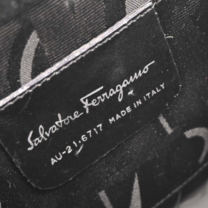 Salvatore Ferragamo Silver Aluminum Gancini Shoulder Bag