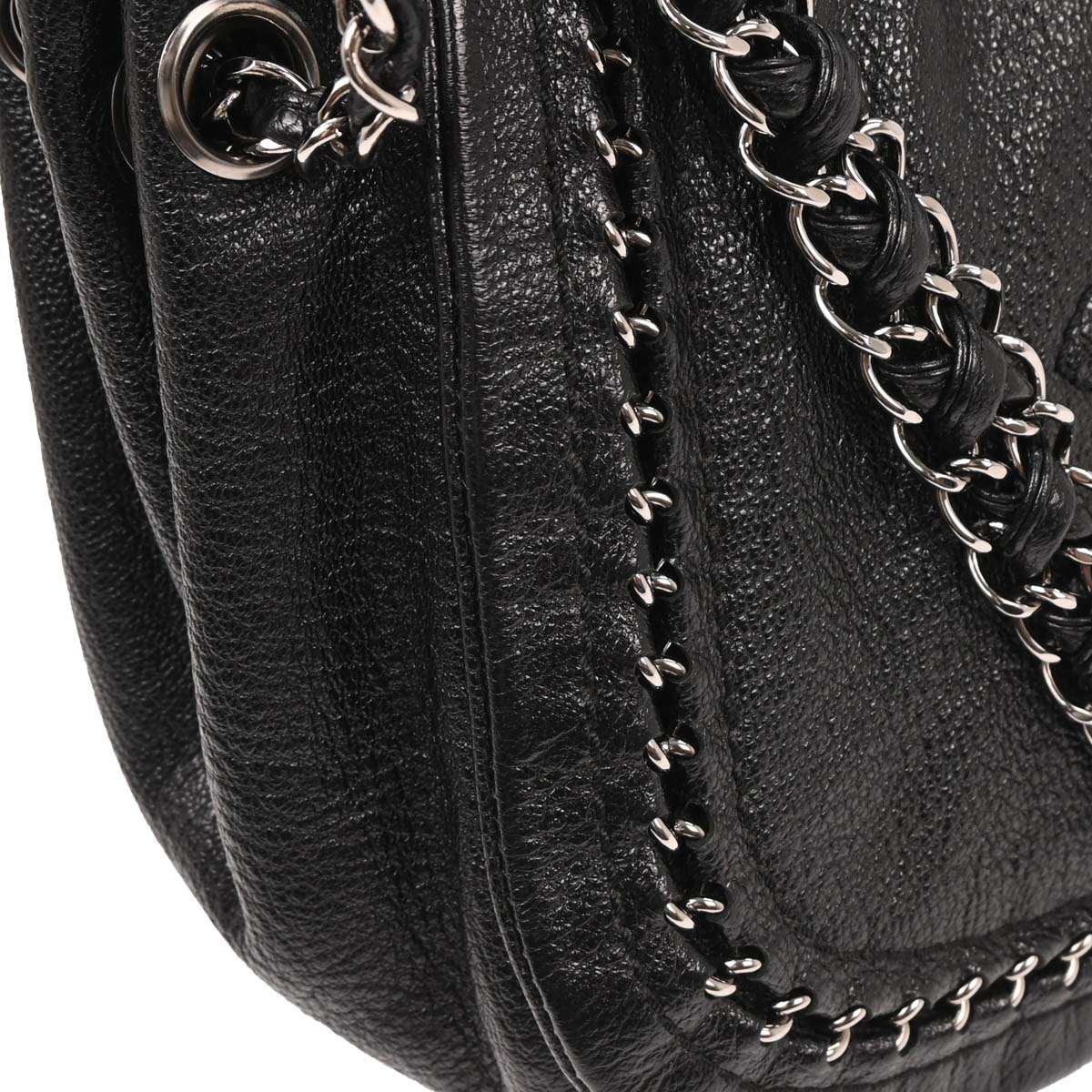 Chanel 2005-2006 Black Calfskin Luxury Line Accordion Flap Handbag