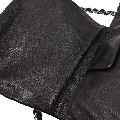 Chanel 2005-2006 Black Calfskin Luxury Line Accordion Flap Handbag